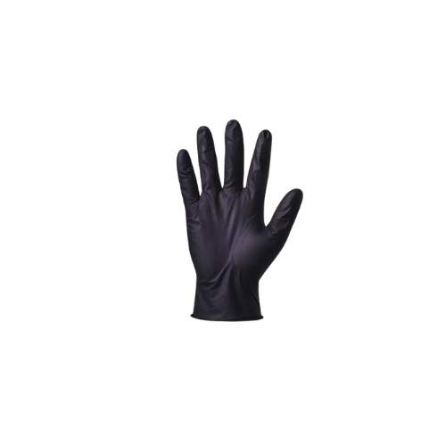 [4008] Nitril-Handschuhe S puderfrei schwarz 100Stück