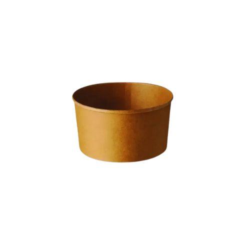 [5605] Papp-Suppenbecher 500ml/17oz Ø110mm Kraft-Braun 1000Stück