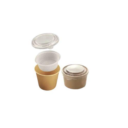 [5601] Suppenbecher für Ramen 590ml + 480ml Inlay braun