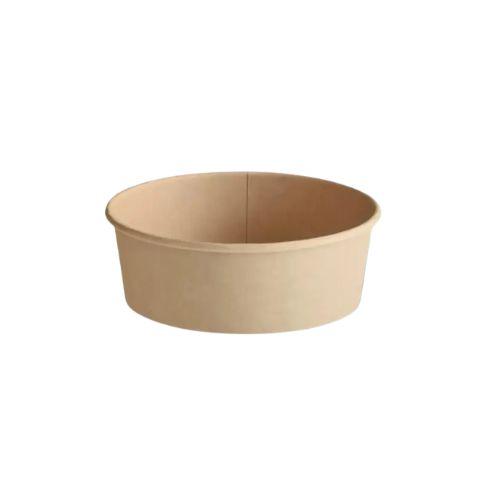 [5055] Papp-Salatschale 1300ml Ø184mm Braun 300Stück