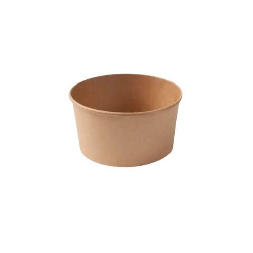 [5052] Papp-Salatschale 1000ml Ø148mm Kraft-Braun 300Stück