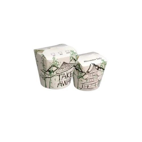 [5151] Papp-Nudelbox M 26oz Bambus-Pagode 500Stück