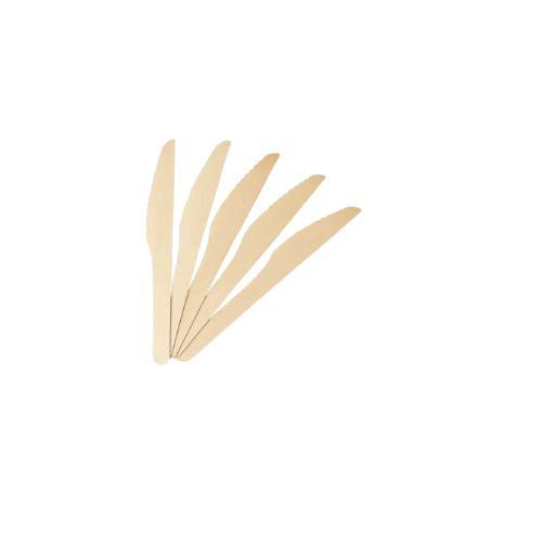 [5103] Einweg Holz-Messer 160mm 100Stück