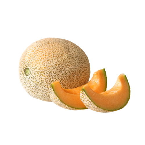 Melone Cantaloupe Stück