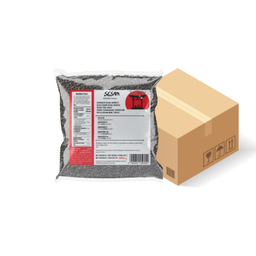 [1606] Tabori Sesam schwarz geröstet 10x1kg Karton