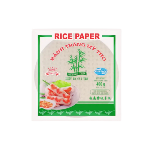 [1710] Bamboo Tree Reispapier rund 22cm grün 400g