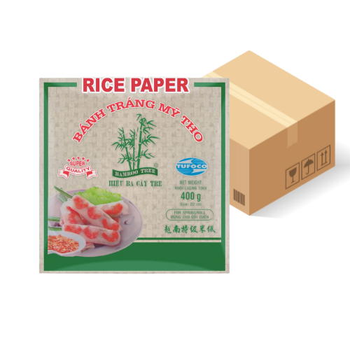 [1711] Bamboo Tree Reispapier quadratisch 22cm 36x400g Karton