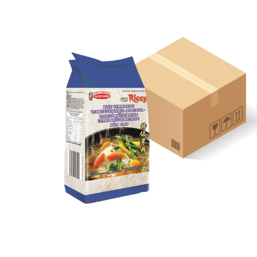 [1414] OH!RICEY Reisnudeln Bun Kho blau 2mm 18x400g Karton